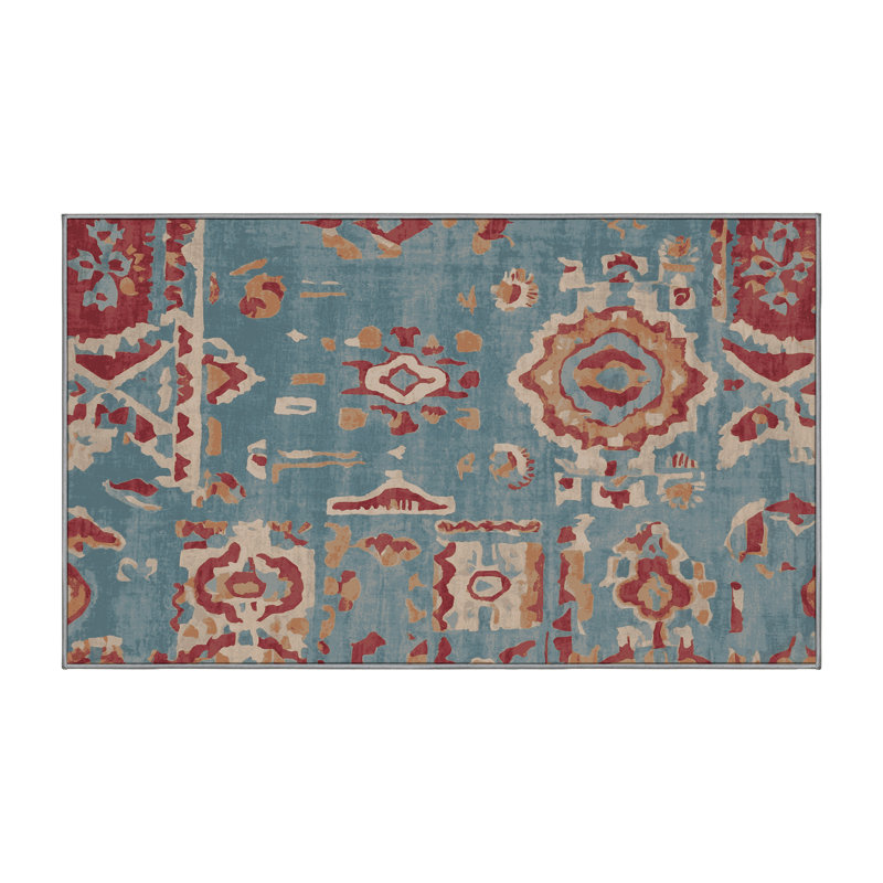 Machine Washable Gray Area Rug, Rectangle 8' x 12'