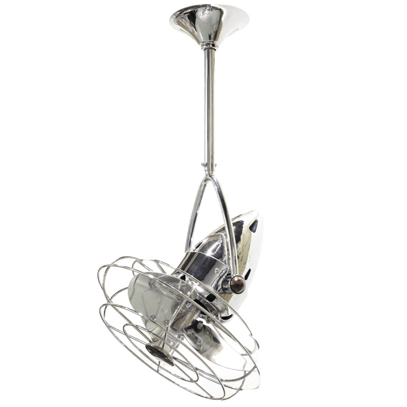13" Jarold 3 Blade Ceiling Fan, Chrome