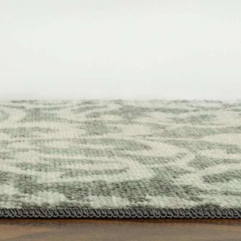 Tapis décoratif gris Exeter, Rectangle 1 pi 8 po x 2 pi 10 po