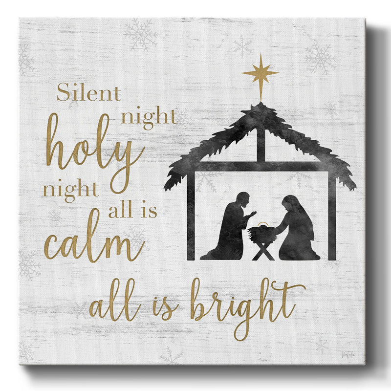 " Silent Night ", 24" H x 24" W x 1.5" D