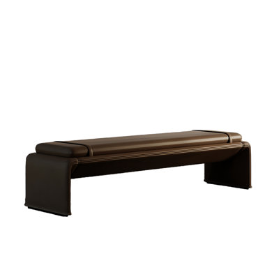 Lauriann Leather Match Upholstered Bench