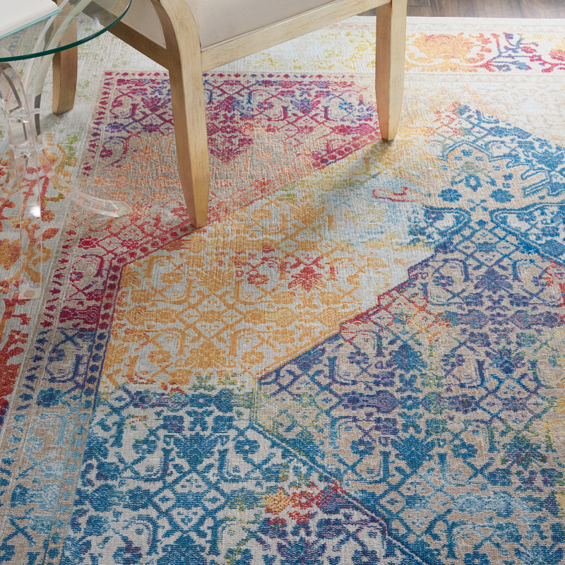 Holbeach Oriental Area Rug, Round 183cm