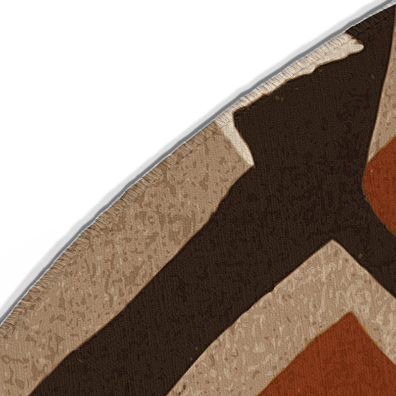 Tapis intérieur et extérieur Tribal Flow, Rond 5 pi