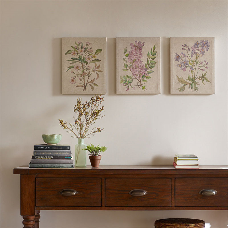 Illustration 3-Piece Canvas Wall Art Set
