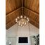 Grand lustre linéaire moderne à deux niveaux en verre et laiton teinté Jakobsson-87855724-87855725-131401610