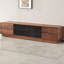 Meuble télé simple en bois de noyer noir-178955235