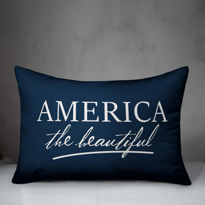  America the Beautiful Indoor/Outdoor Lumbar Pillow