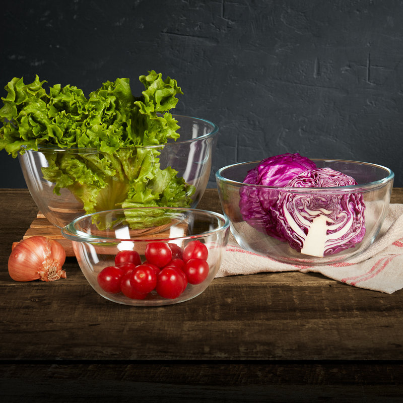 Glass Mixing Bowl Set