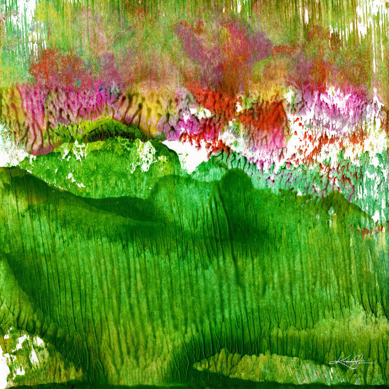 Ensemble de housse de couette DiaNoche en microfibre par Kathy Stanion - Encaustic Abstract 15