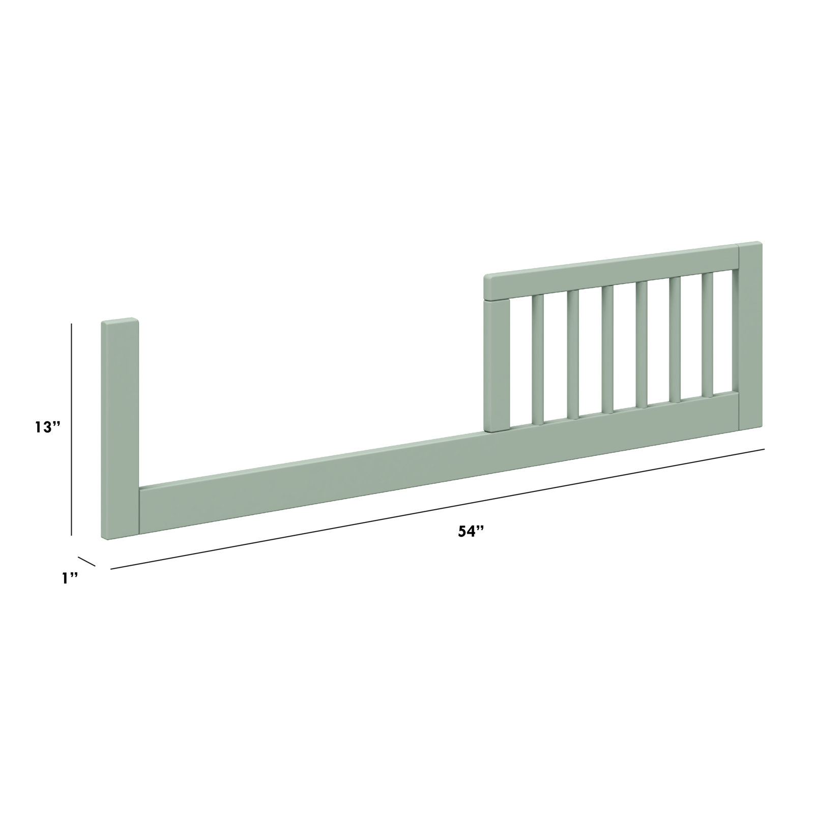 Marley by Baby Mod Toddler Bed Rail, Light Sage