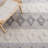 Burnstad Hand Woven Wool/Cotton Geometric Rug in Gray/Ivory-114378214
