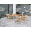 Sigrid 71'' Rectangular 4 - Person Outdoor Dining Set
