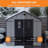 8 ft. W x 10 ft. D Large Outdoor Metal Shed, Resin-Steel Construction with Windows and Lockable Doors-137542034