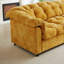Canapé rembourré 99,2 po à assise profonde et confort moelleux 99,2 po convenant aux salons, aux chambres à coucher, aux bureaux et aux appartements, jaune-1343537902-1373912091