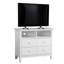 Commode télé avec 4 tiroirs, meuble télé avec comptoir ouvert pour le salon de la chambre à coucher-1821065696
