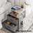 Modern Nightstand Lamp With Drawers, USB Ports, And AC Outlet, Versatile Bedside Table-192226665