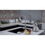 Robinet de cuisine rétractable avec poignée simple et plaque de pont-70944585