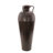 Russia Brown Metal Tall Floor Mediterranean Style Decorative Brown Vase with Hammered Details and Handles-588948385