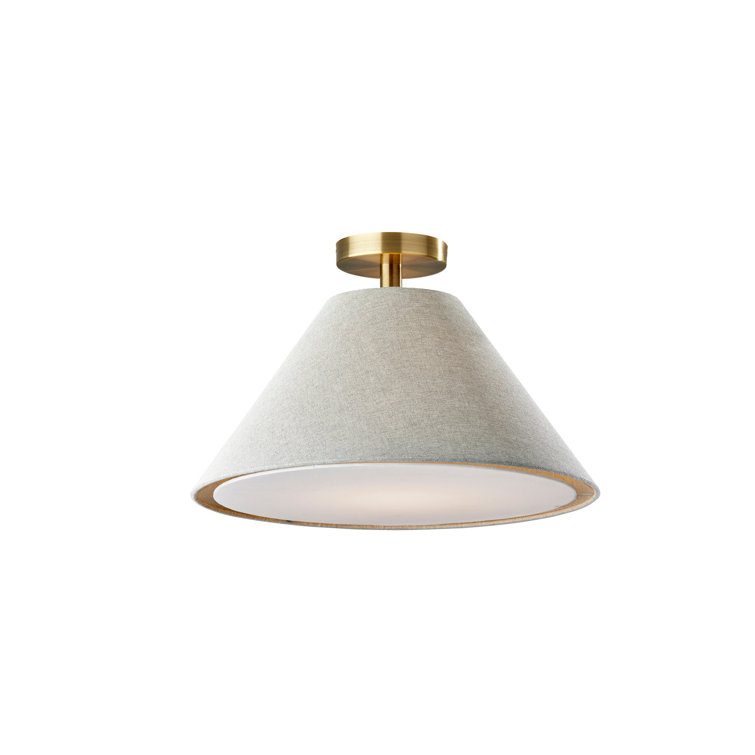 Trion Single Light Poly-Blend Flush Mount