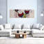 «Vibrant Dripping Proteas», art mural contemporain-1258565583