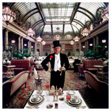 Top People's Eatery Print by Slim Aarons