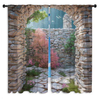Rideaux de fenêtre en pierre Stone Archway