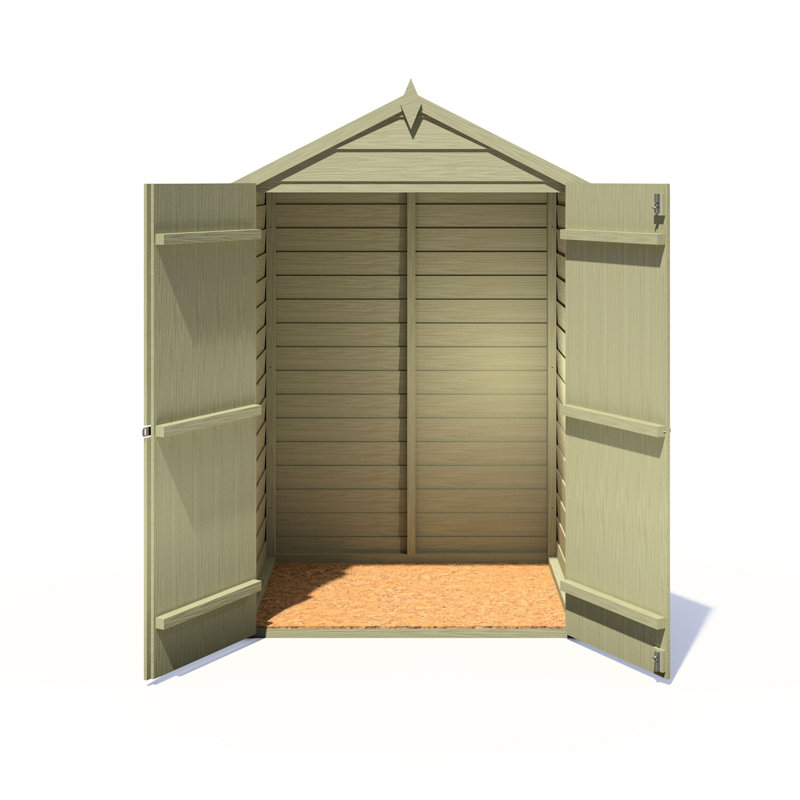 Overlap 4 ft x 3 ft Pressure Treated Shed