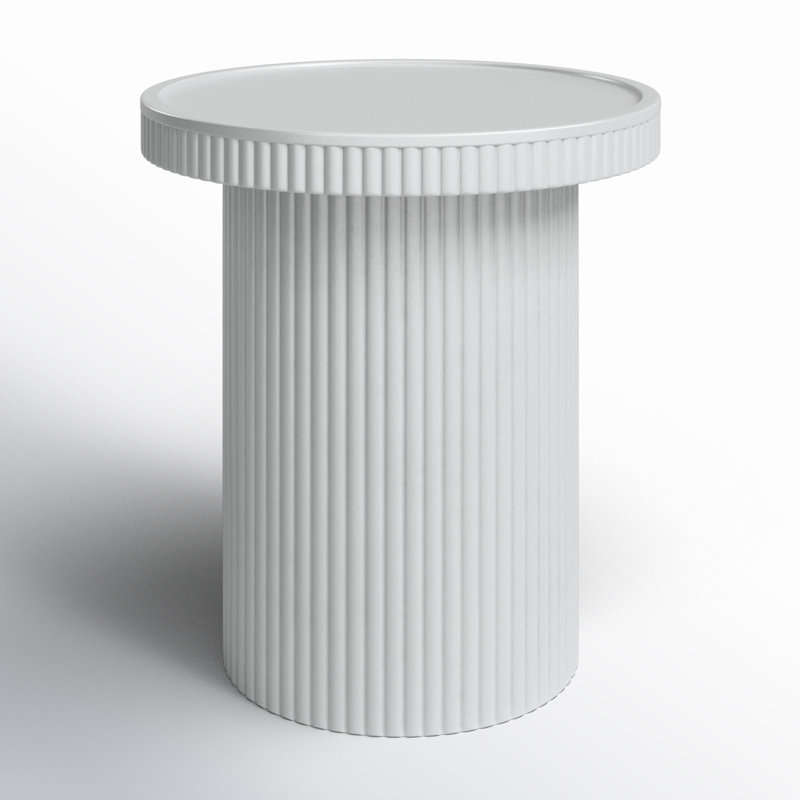 Giaimo End Table, White