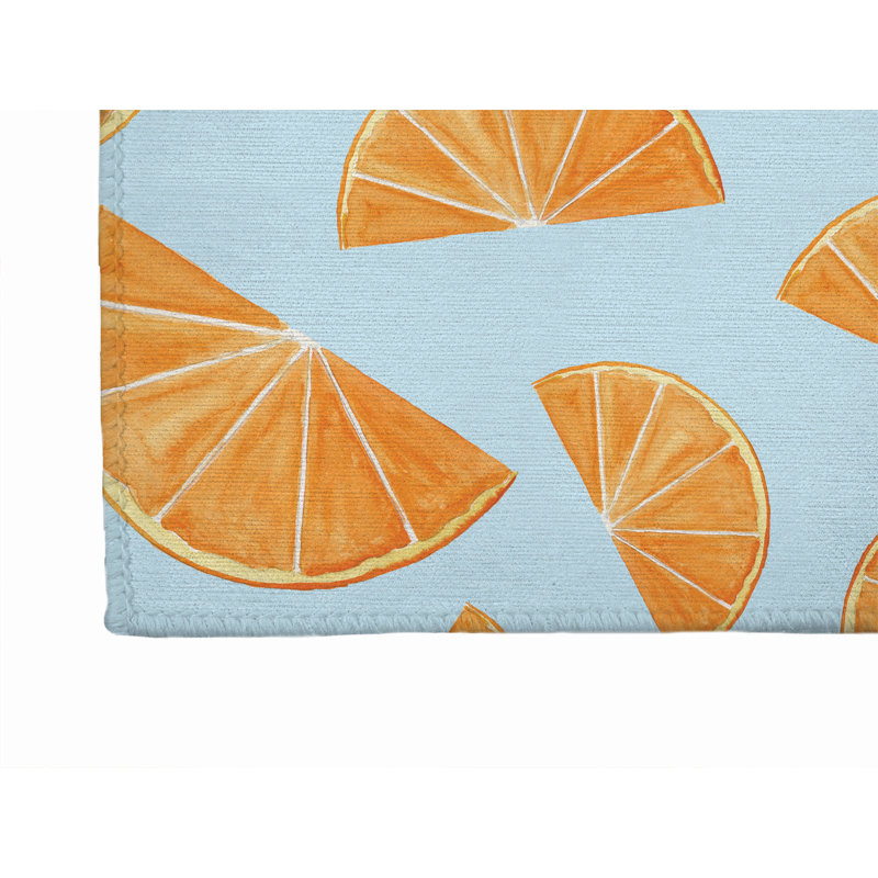 Summer Oranges Outdoor Rug, Runner 2'6" x 8'