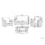 Angelyn 4 Seater Rattan Sofa Set