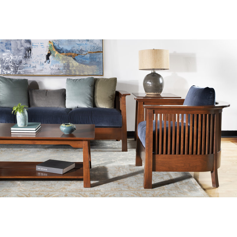 Park Slope Solid Wood 4 Legs Coffee Table with Storage, Pasadena