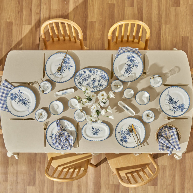 Bleu Blanc Porcelain Serving Platter