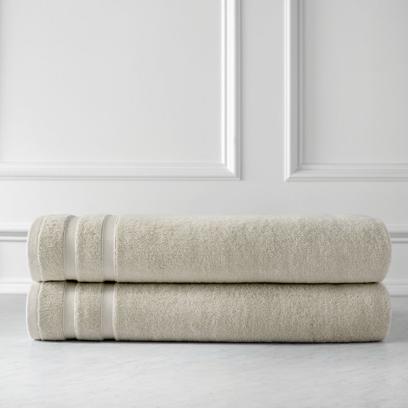 Ensemble de draps de bain 100% coton de qualité supérieure South GSM, Taupe