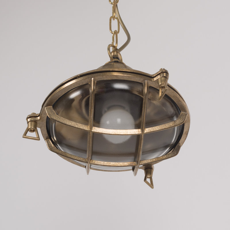 Turin 1 - Light Brass Dome Pendant