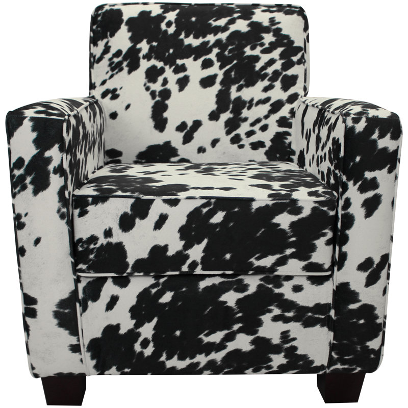 Jennyse Upholstered Armchair, Black Polyester Blend