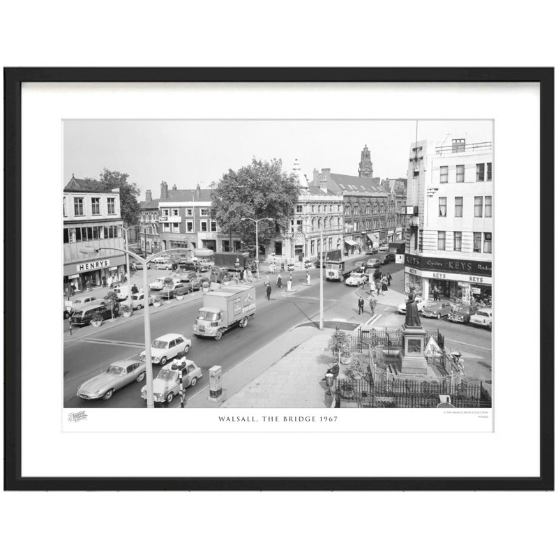 Walsall, The Bridge 1967 - Single Picture Frame Print, 40cm H x 50cm W x 2.3cm D
