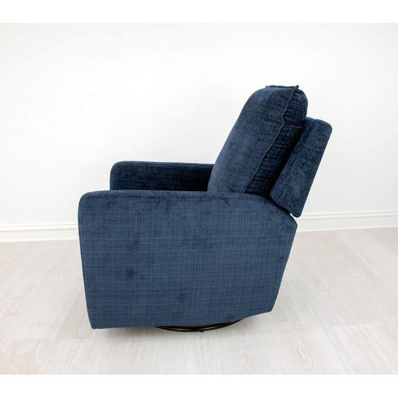 Rachel Power Swivel Rocking Chair, Navy