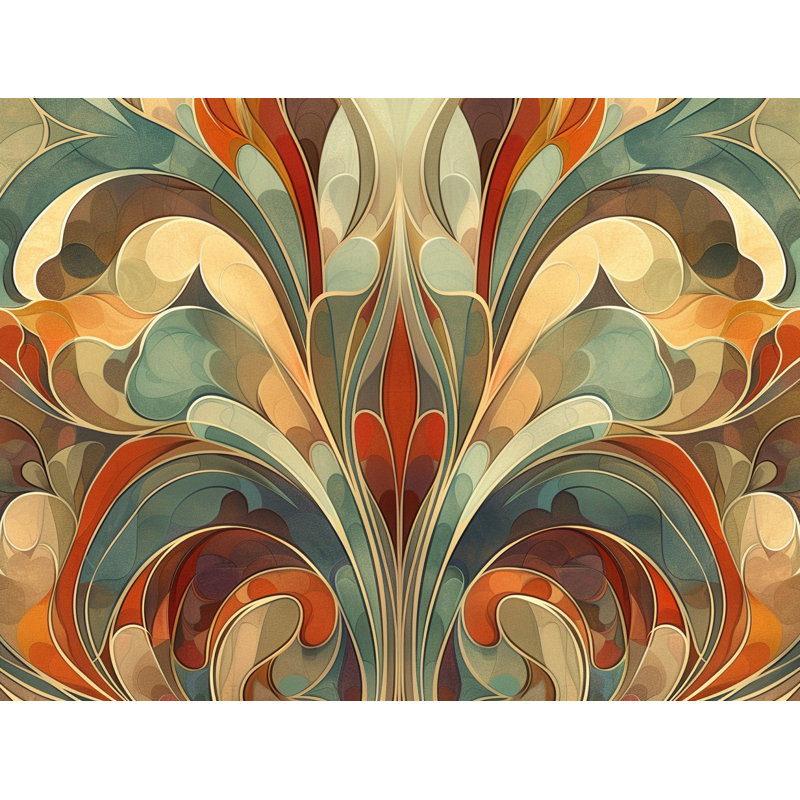 Floral Throw Pillow, Pattern  Pillows, 14"H x 14"W