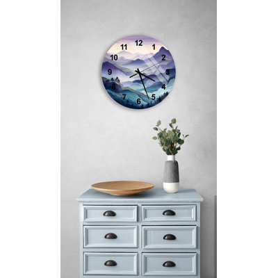 Horloge murale Misty Mountain Forest