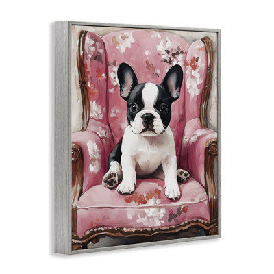 «Sweetest Dog Frenchie», estampe numérique, conception par Annabelle Hall