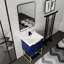 Meuble-lavabo autoportant avec lavabo en résine