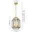 Luminaire suspendu lanterne en verre 3 lumières