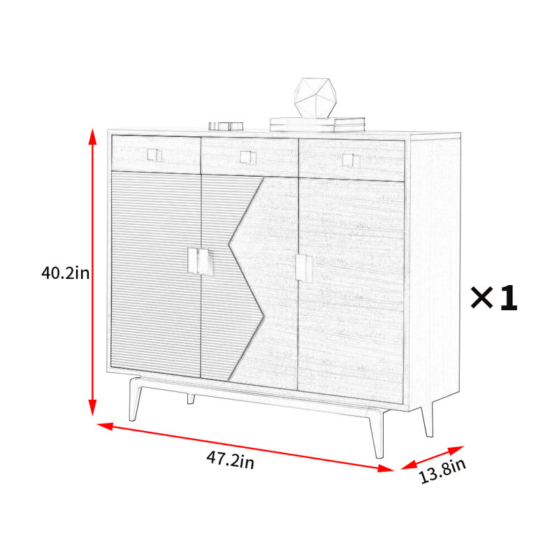 Armoire d'appoint moderne et simple