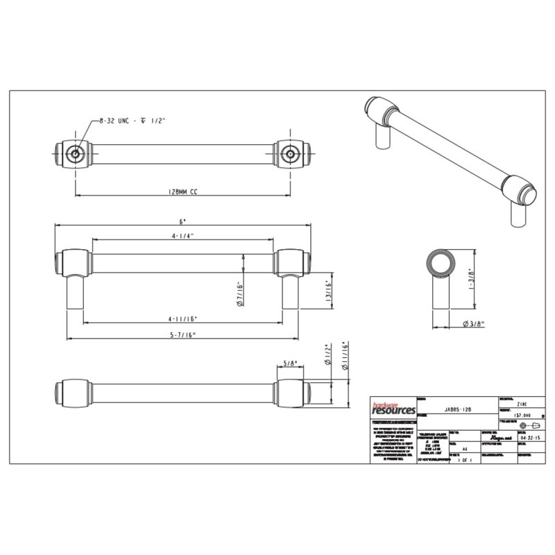 Hayworth Bar Pull, Satin Nickel, 5 1/16"