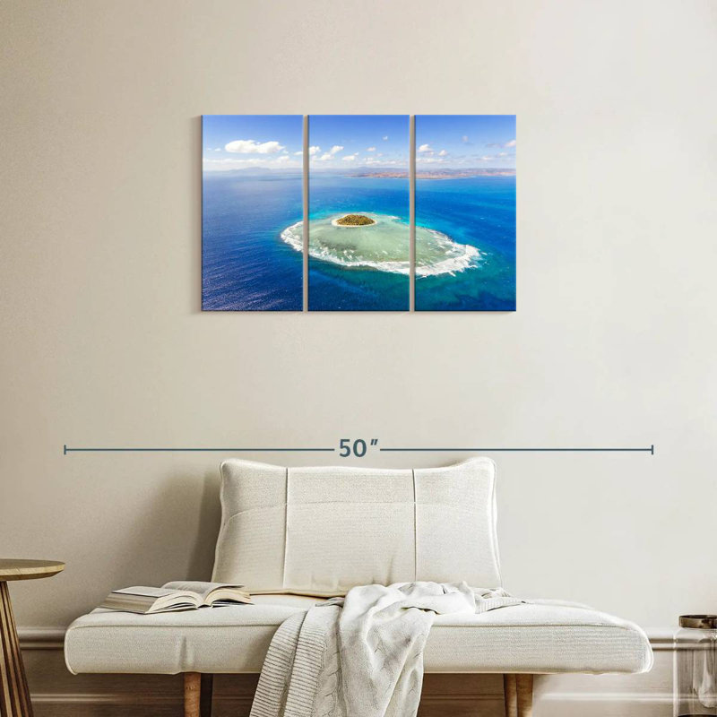 Île de Tavarua aux Fidji, H 20 po x l 33 po
