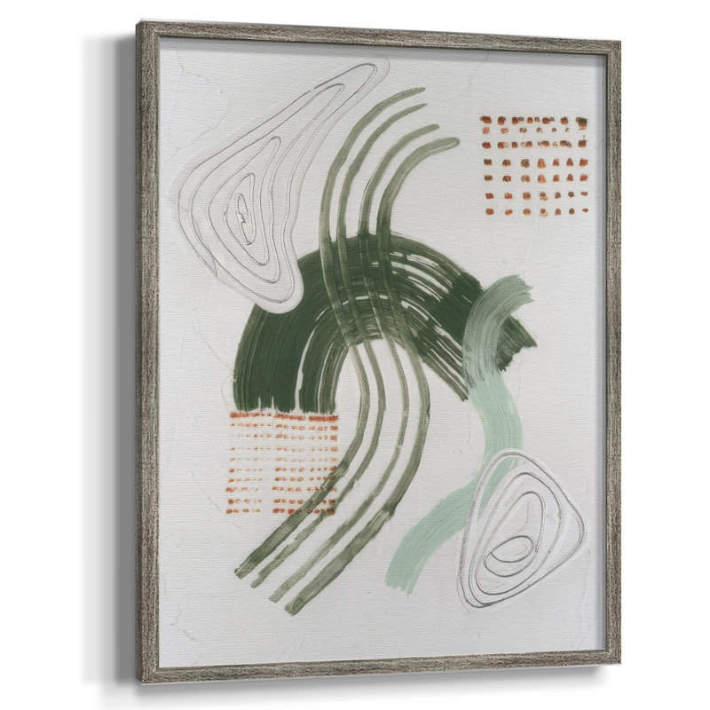 Jade Rhythm I, reproduction encadrée - bois massif, H 15 po x l 12 po