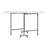 58.75'' x 36.5'' Foldable Craft Table with Wheels