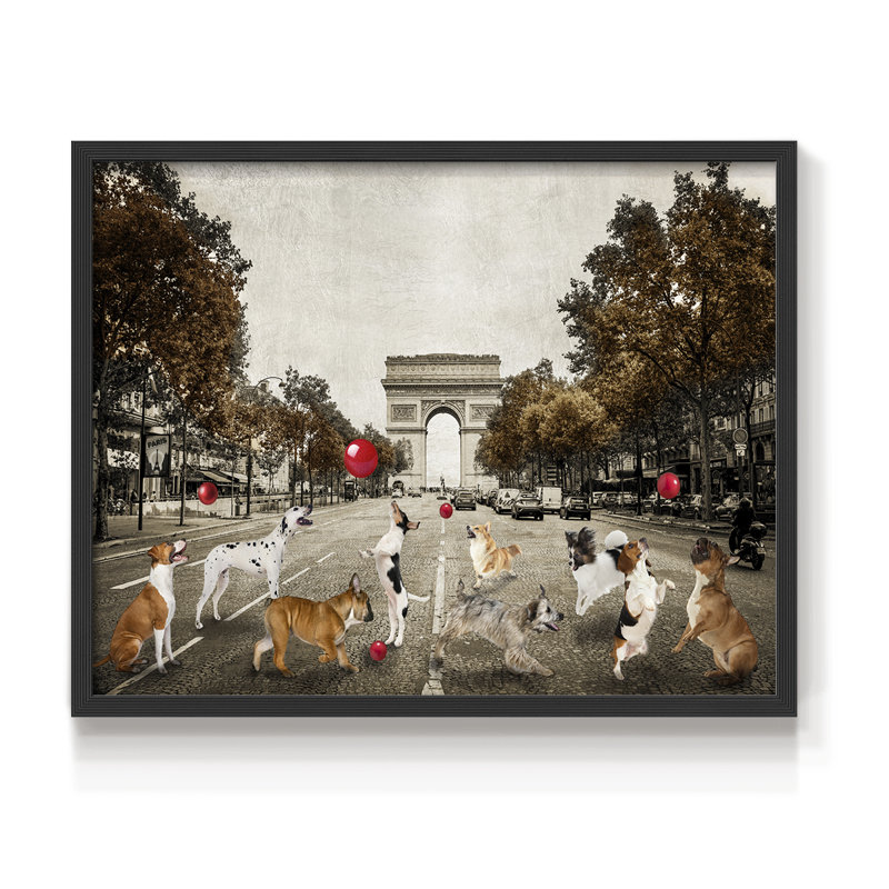 Ave des Champs - Reproduction encadrée - Restickable, H 8 po x l 10 po, Noir, noir, noir, noir