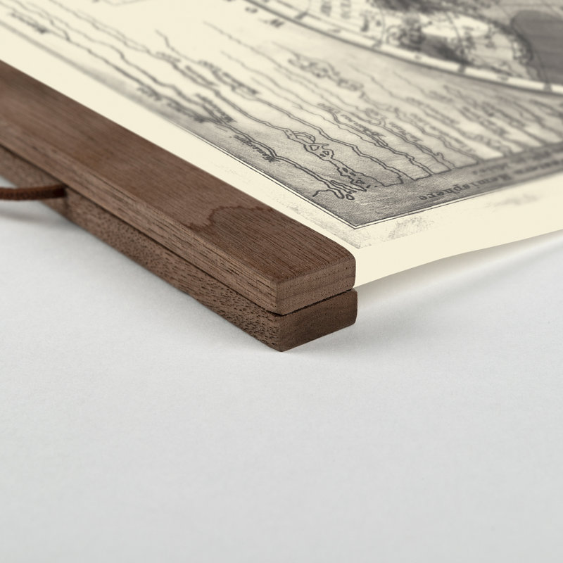 «Vintage Rustic Map», reproduction sur toile
