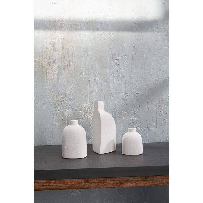 Vase de table en céramique 8,75 "Karis, Noir
